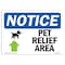 Signmission Sign, 18" H, Aluminum, Pet Relief Area (Up Arrow) Sign With Symbol, Landscape, 1824-L-17239 OS-NS-A-1824-L-17239 - alternate 1